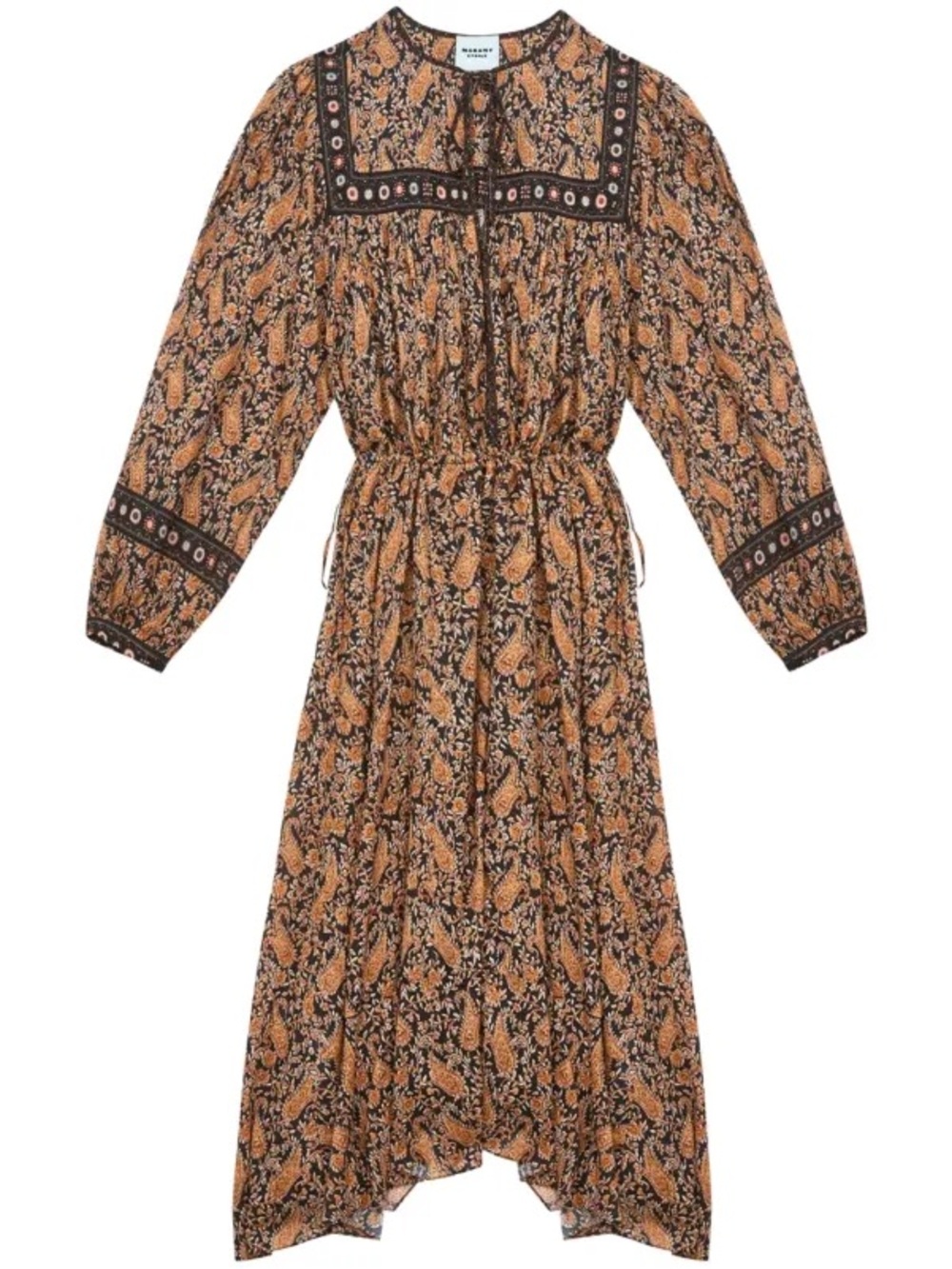 Isabel Etoile Marant - Greila Cotton Voile Midi Dress in Black